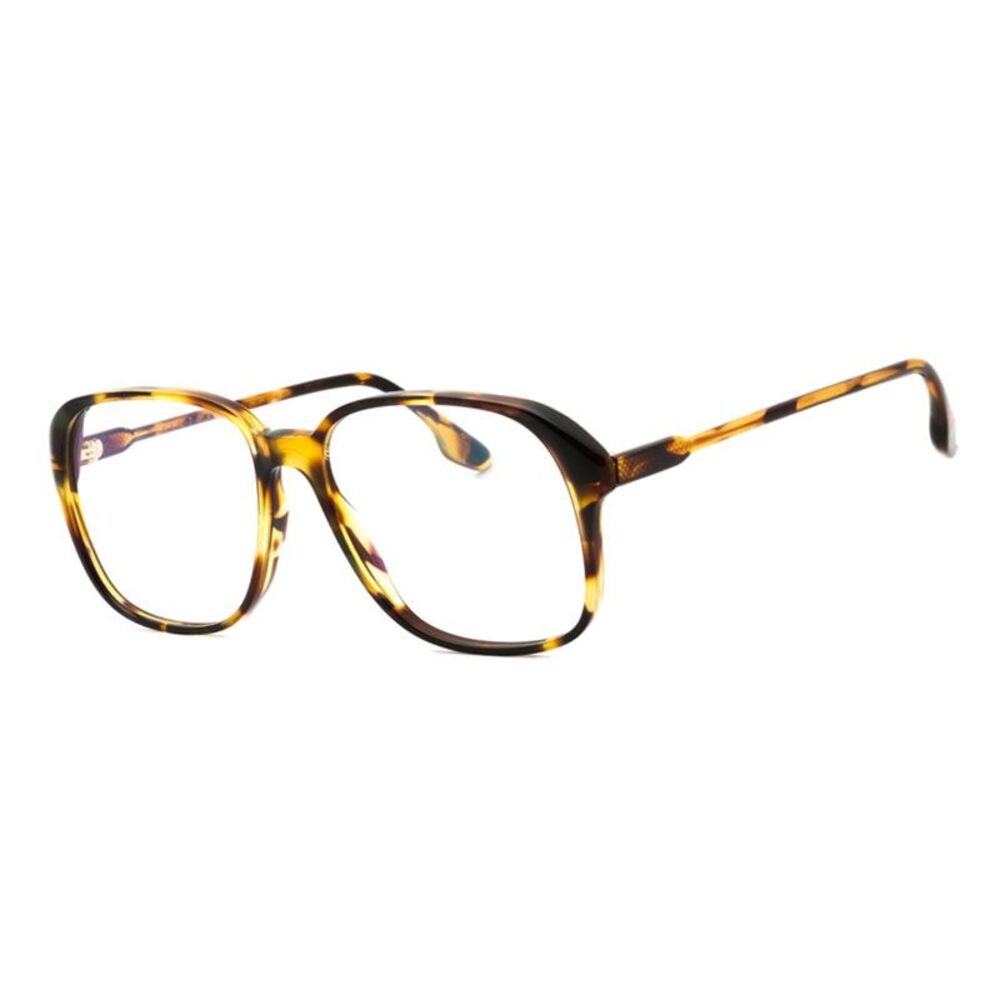Victoria Beckham Eyeglasses Square Full Rim, Green Pearl Toroise Shell Frame